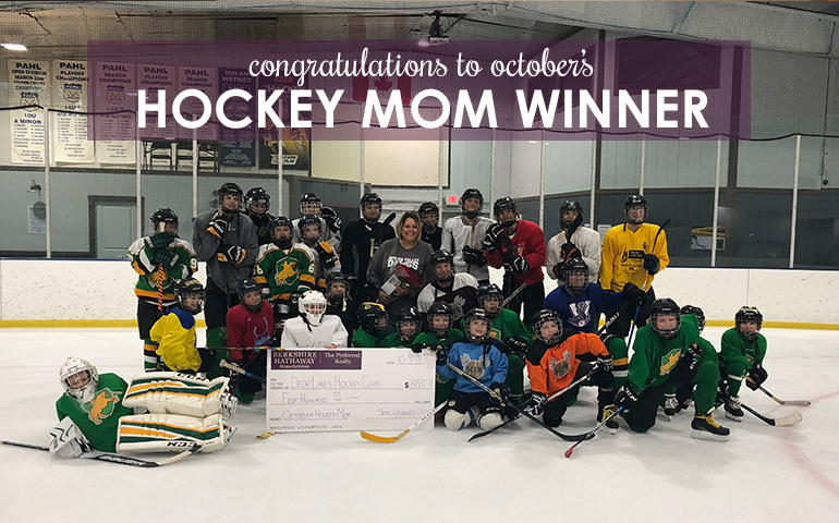 Congratulations to the October 2018 Hockey Mom Winner!