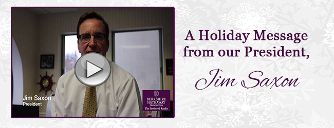 A Holiday Message from Jim Saxon